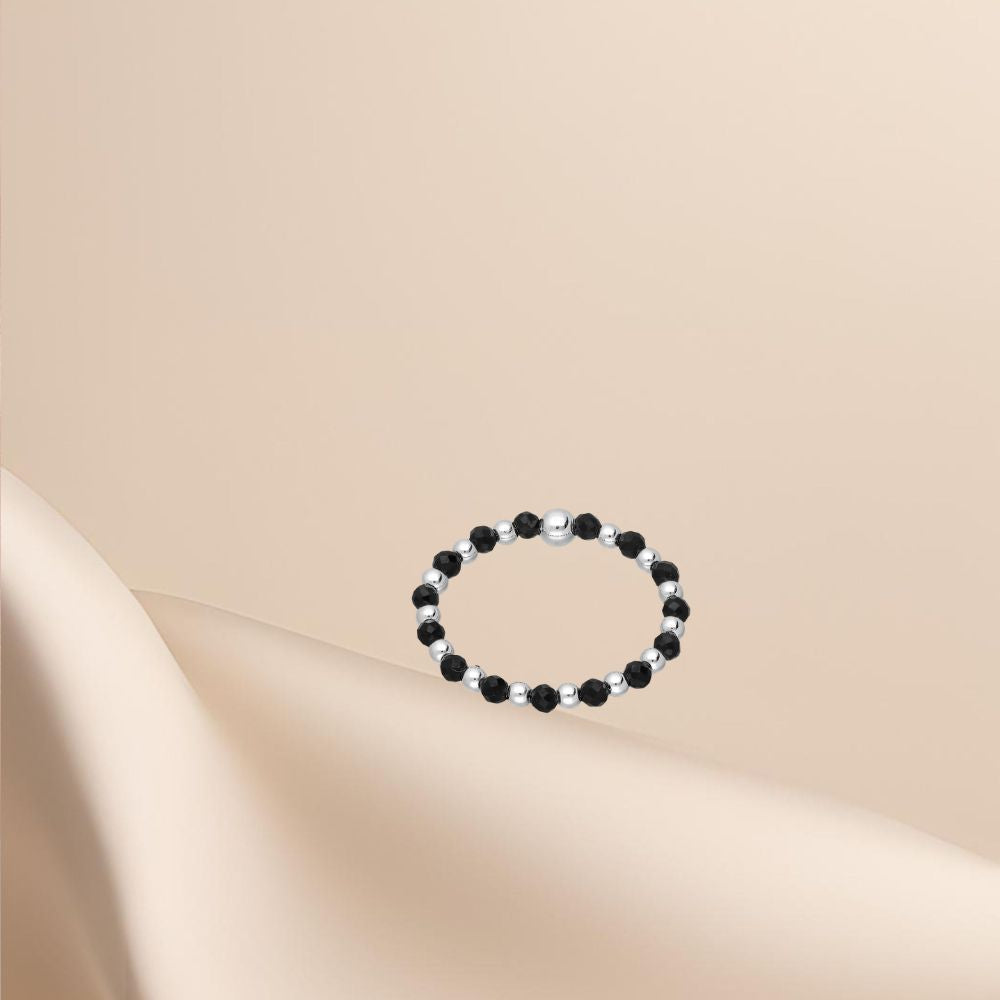 Bague argent 925 / pierre semi-précieuse / ajustable