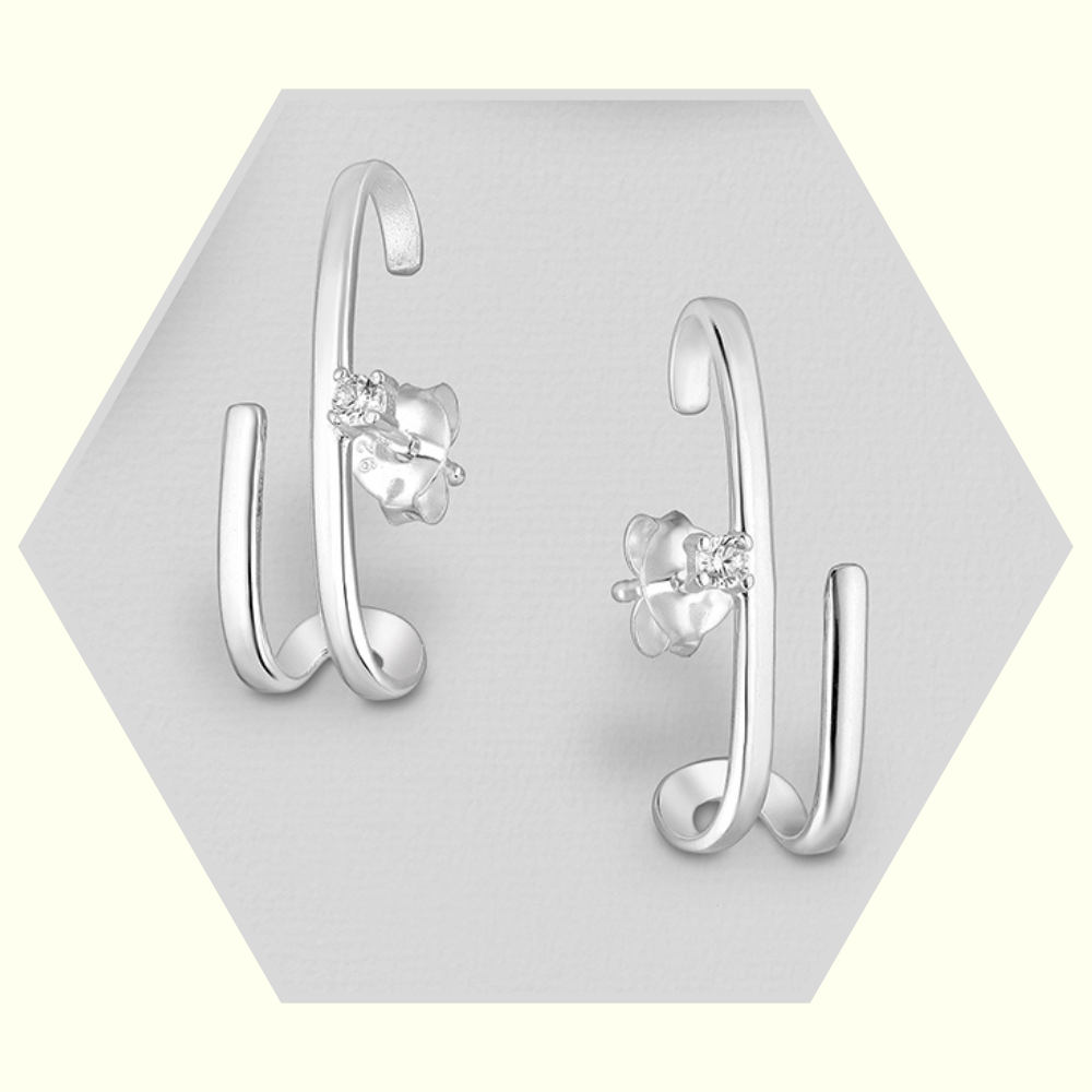 Ohrringe aus 925er Silber/Zirkonia 