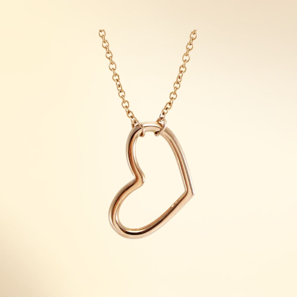 Herzkette aus 316L Edelstahl in Silber- oder Roségold-Finish