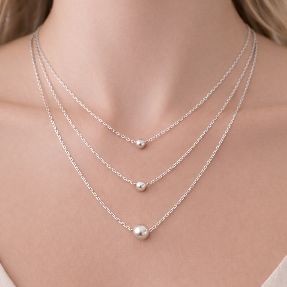 Collier trois chaînes en argent 925