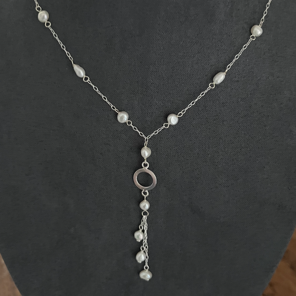 Collier en argent 925 / perle d'eau douce