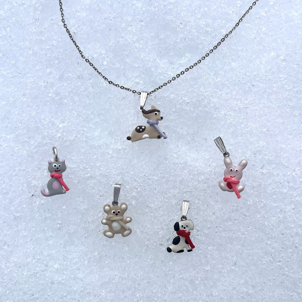 Pendentif animal pour enfant en argent 925 rhodié