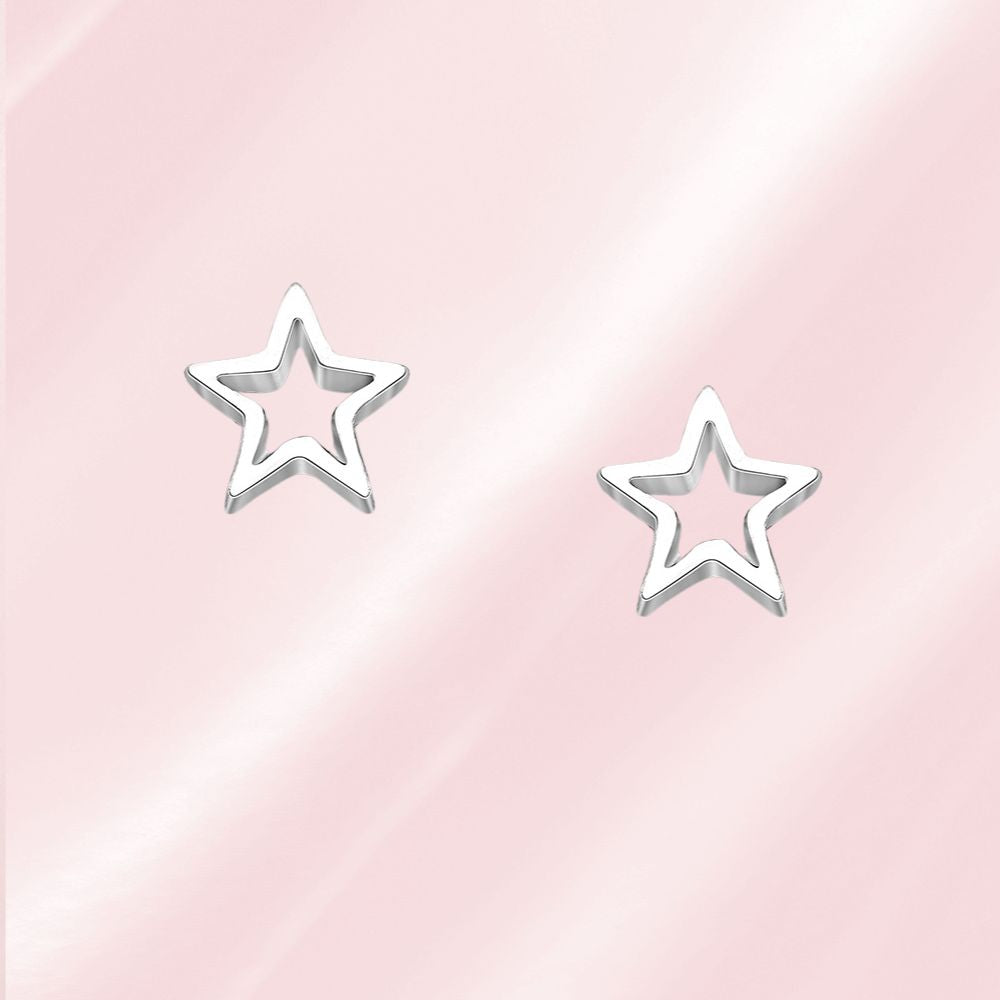boucles d'oreilles argent 925 étoile