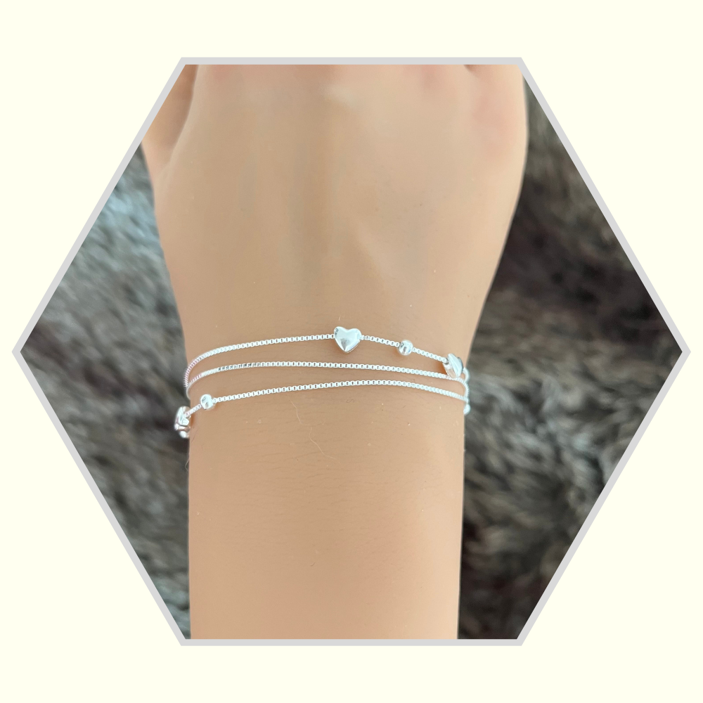 Bracelet en argent 925 / ajustable